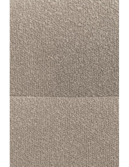 Spisebordsstol stof med armlæn og drejefod drejefunktion beige taupe