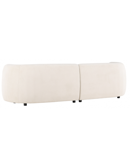 sofa modulsofa moduler moderne design stof hvid buet