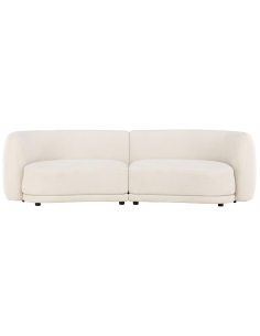 sofa modulsofa moduler moderne design stof hvid buet