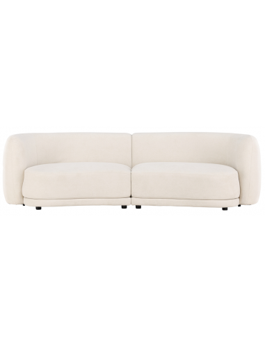 sofa modulsofa moduler moderne design stof hvid buet