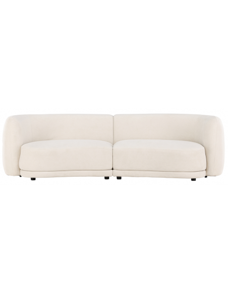sofa modulsofa moduler moderne design stof hvid buet