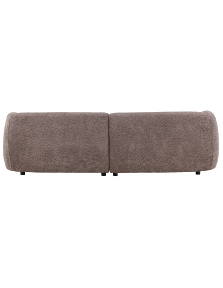 sofa modulsofa moduler moderne design stof brun boucle buet