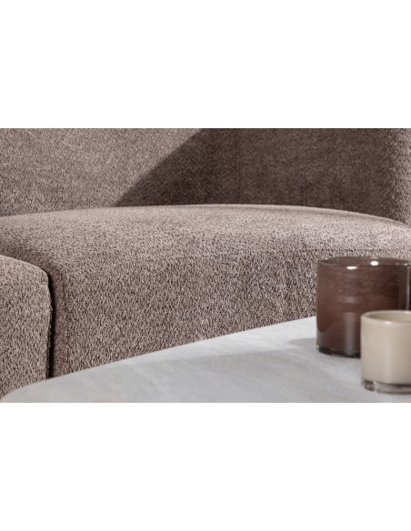 sofa modulsofa moduler moderne design stof brun boucle buet