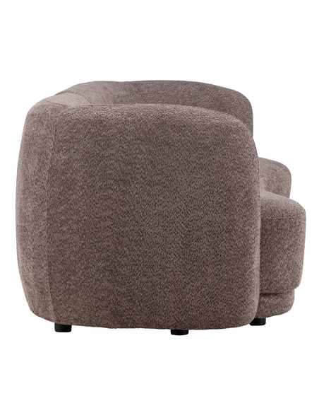 sofa modulsofa moduler moderne design stof brun boucle buet