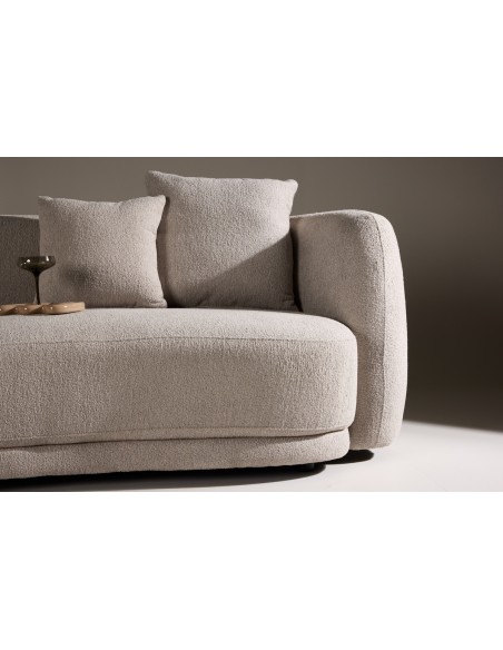 sofa modulsofa moduler moderne design stof beige boucle buet