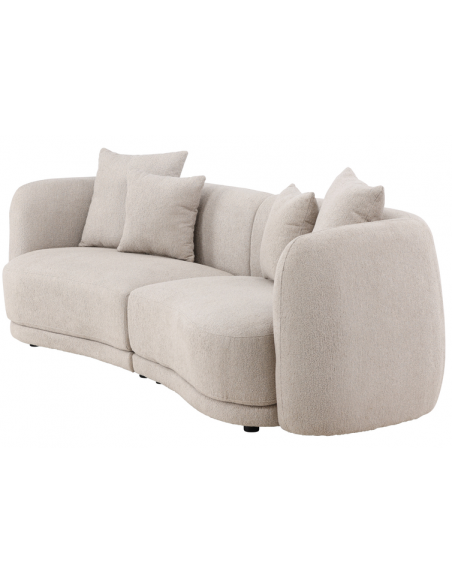 sofa modulsofa moduler moderne design stof beige boucle buet