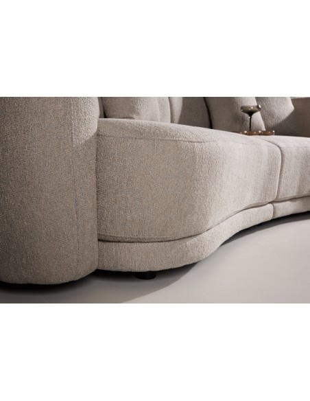 sofa modulsofa moduler moderne design stof beige boucle buet