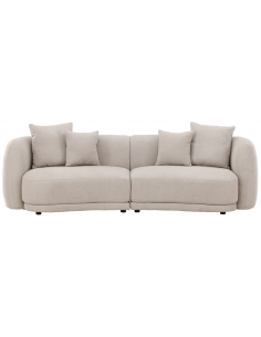 sofa modulsofa moduler moderne design stof beige boucle buet