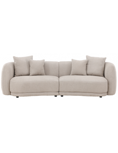 sofa modulsofa moduler moderne design stof beige boucle buet