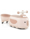 Gåbil med vogn, lyd og lys i kunststof H31 x B71 x D24 cm - Beige/Pink
