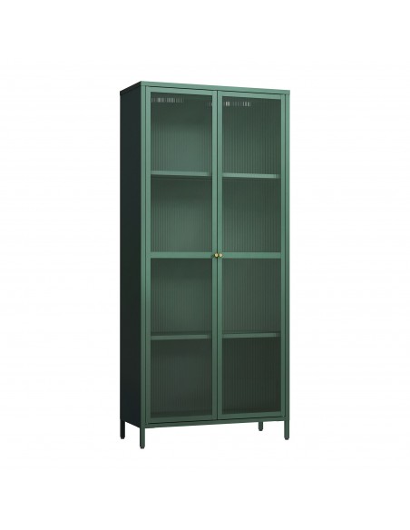vitrineskab vitrine grøn metal skænk moderne design nordisk