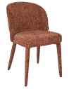 CHARLIE Spisebordsstol i chenille H81,5 cm - Meleret kobberrød