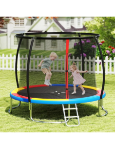 trampolin haven sikkerhedsnet net udendørs legetøj udeleg indendørs børn 2