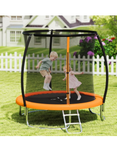 trampolin haven sikkerhedsnet net udendørs legetøj udeleg indendørs børn 2