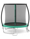Luksus trampolin med sikkerhedsnet H240 x Ø244 cm - Grøn