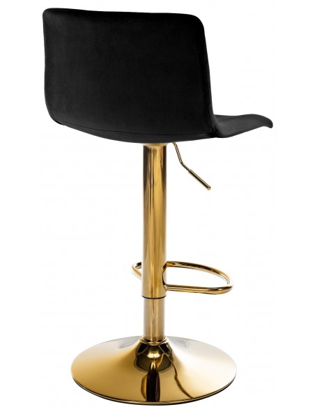 barstol stof guld sort velour billig moderne design køkken