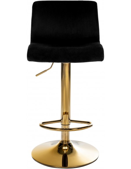 barstol stof guld sort velour billig moderne design køkken