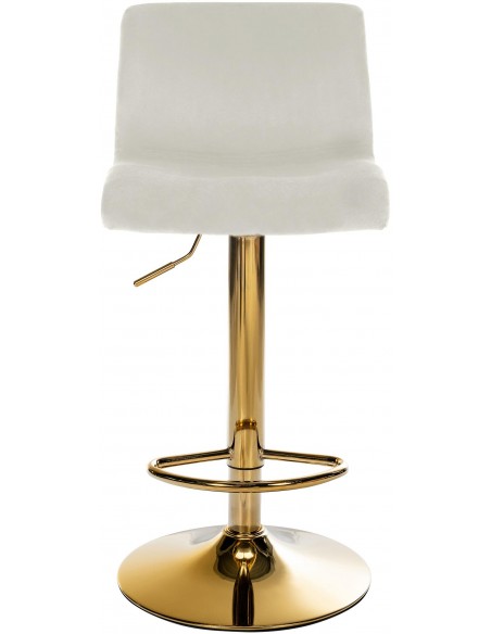 barstol stof guld beige velour billig moderne design køkken