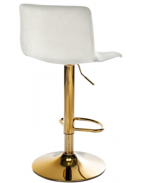 barstol stof guld beige velour billig moderne design køkken