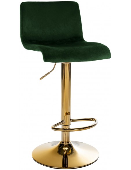 barstol stof guld grøn velour billig moderne design køkken