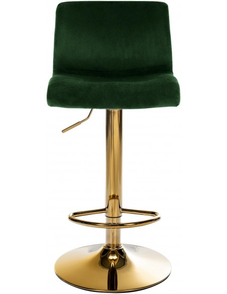 barstol stof guld grøn velour billig moderne design køkken