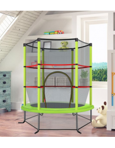 trampolin haven sikkerhedsnet net udendørs legetøj udeleg indendørs børn 2