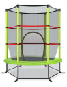 Trampolin med sikkerhedsnet H165 x Ø165 cm - Grøn