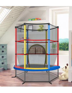 trampolin haven sikkerhedsnet net udendørs legetøj udeleg indendørs børn 2