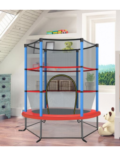 trampolin haven sikkerhedsnet net udendørs legetøj udeleg indendørs børn 2