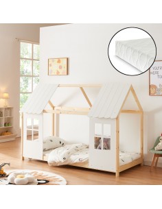 børneseng træ indretning til børneværelset 90 200 husseng madras