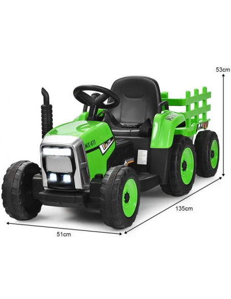 traktor elbil bil elektrisk børn udendørs legetøj udeleg indendørs