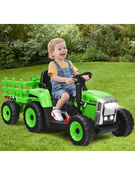traktor elbil bil elektrisk børn udendørs legetøj udeleg indendørs