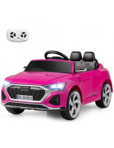 elbil bil elektrisk børn udendørs legetøj udeleg indendørs lyserød