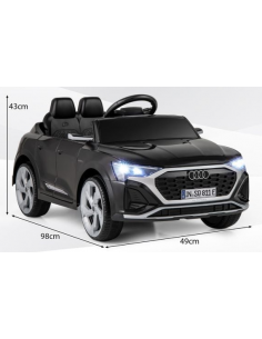 elbil bil elektrisk børn udendørs legetøj udeleg indendørs sort 2