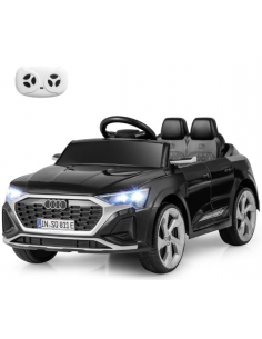 elbil bil elektrisk børn udendørs legetøj udeleg indendørs sort