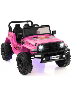 elbil bil elektrisk børn udendørs legetøj udeleg indendørs lyserød