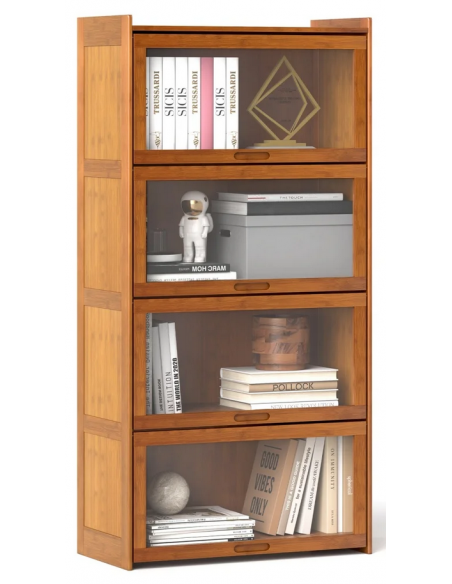 vitrineskab vitrine bambus skænk moderne design nordisk