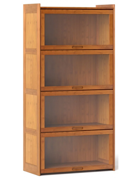 vitrineskab vitrine bambus skænk moderne design nordisk