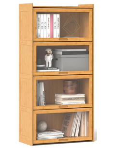 vitrineskab vitrine bambus skænk moderne design nordisk 2