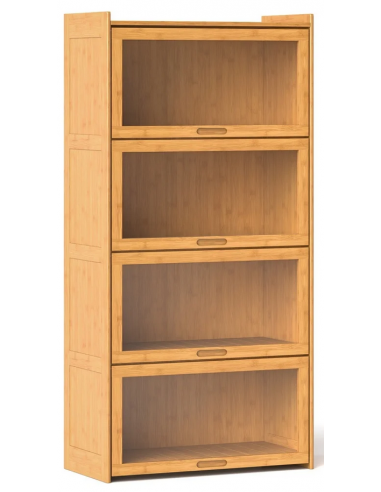 vitrineskab vitrine bambus skænk moderne design nordisk
