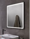MIA-3 Badeværelsesspejl med lys 60 x 80 cm 3000 - 6000K - Mat sort