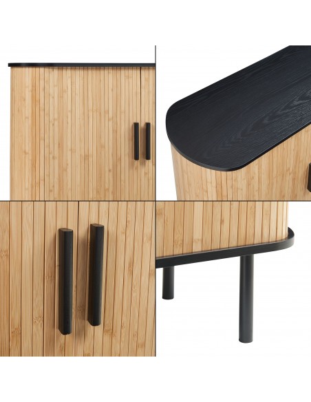 skænk træ eg sideboard opbevaring stuemøbler