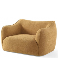 moderne lænestol stof gul stuemøbler design 2