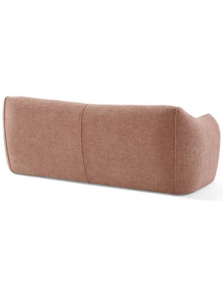 moderne sofa 2 3 personer rosa lyserød pink stof design