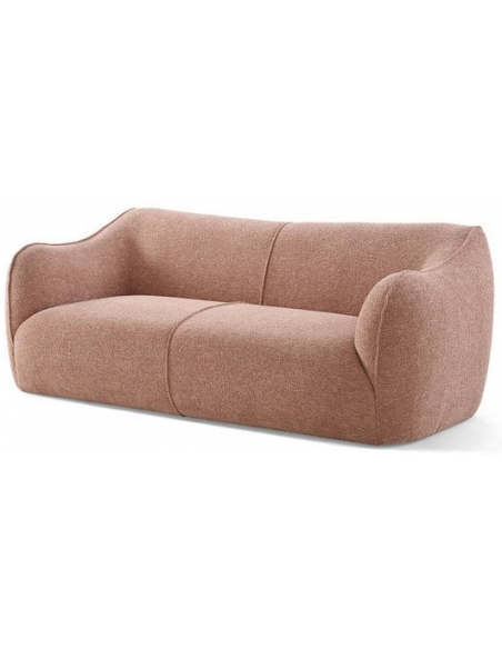 moderne sofa 2 3 personer rosa lyserød pink stof design