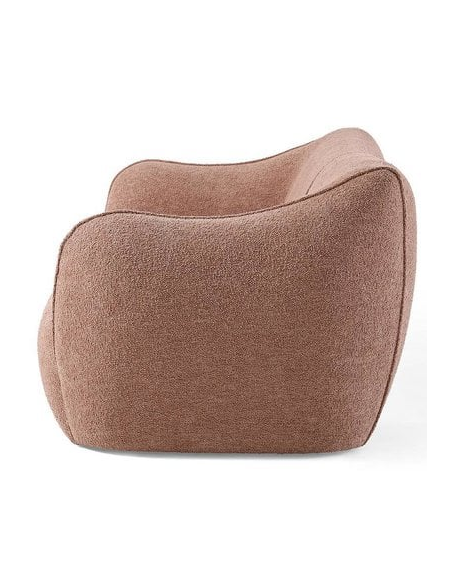 moderne sofa 2 3 personer rosa lyserød pink stof design