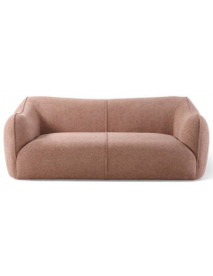 moderne sofa 2 3 personer rosa lyserød pink stof design