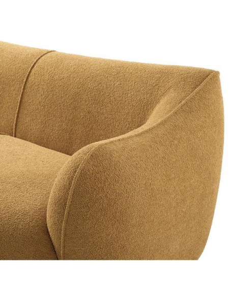 moderne sofa 2 3 personer gul stof design
