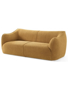 moderne sofa 2 3 personer gul stof design 2