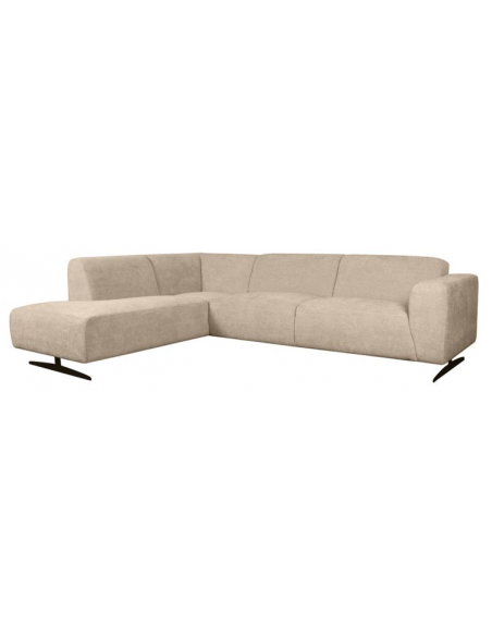 moderne sofa chaiselong venstre design grå sand stof